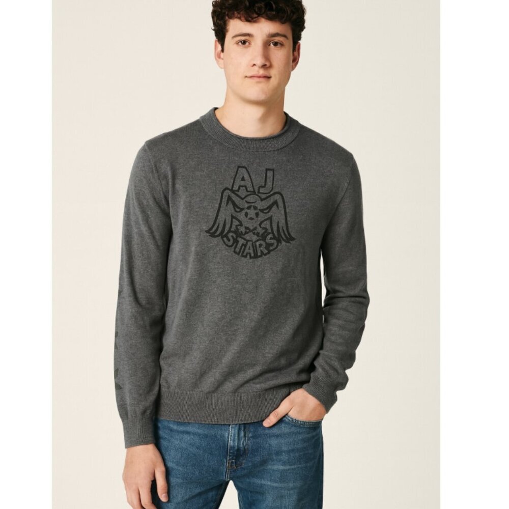 Armani Jeans Cotton Bird Sweater Size XL EUC